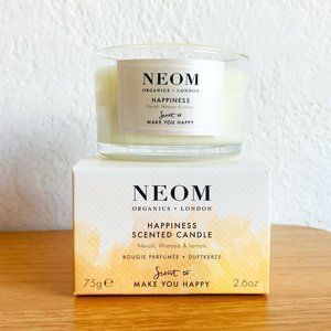 [3 for $50] BNIB. NEOM Happiness Candle (2.6 oz. 75 g) Organic & All Natural